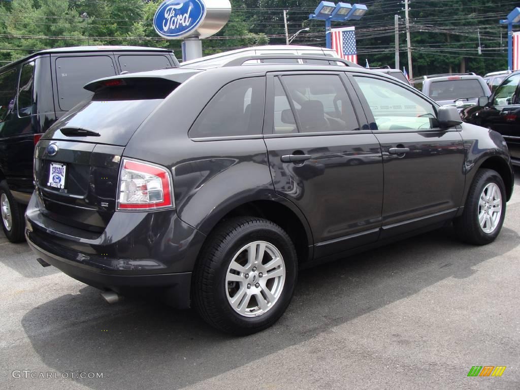 2007 Edge SE AWD - Carbon Metallic / Medium Light Stone photo #4