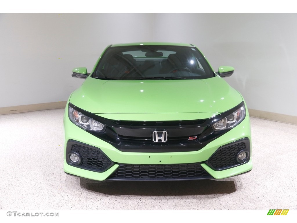 2018 Civic Si Coupe - Energy Green Pearl / Black photo #2
