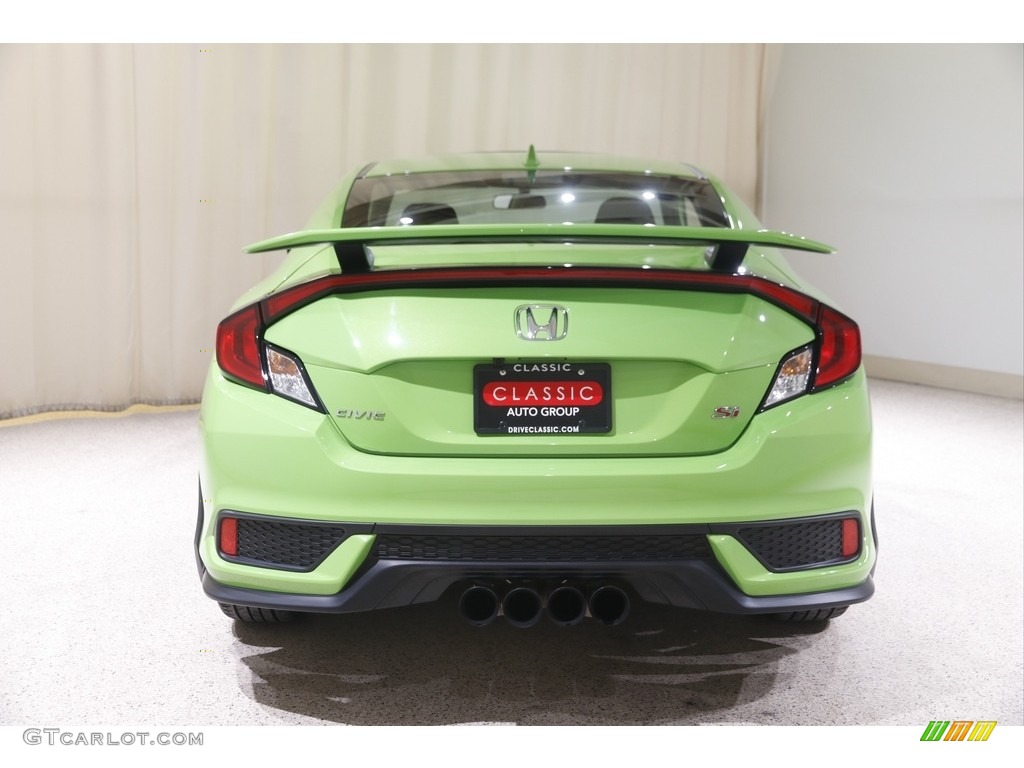 2018 Civic Si Coupe - Energy Green Pearl / Black photo #19