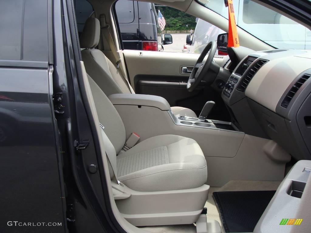 2007 Edge SE AWD - Carbon Metallic / Medium Light Stone photo #14