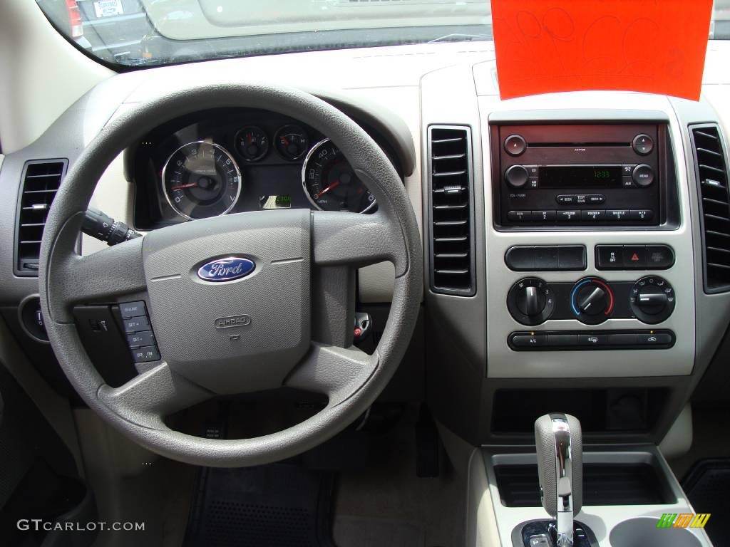 2007 Edge SE AWD - Carbon Metallic / Medium Light Stone photo #17