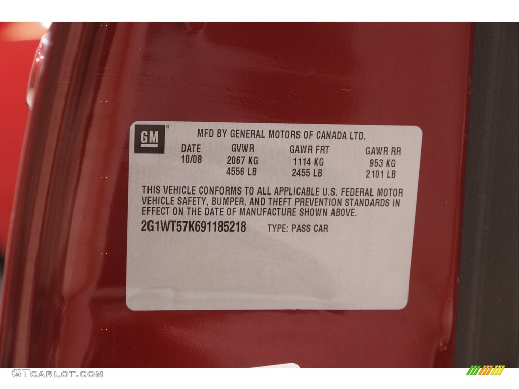 2009 Impala LT - Red Jewel Tintcoat / Ebony photo #16