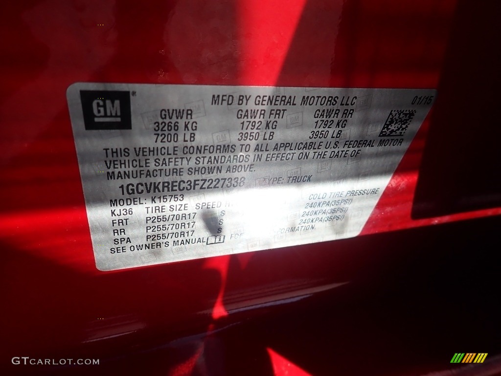 2015 Silverado 1500 LT Double Cab 4x4 - Victory Red / Jet Black photo #28