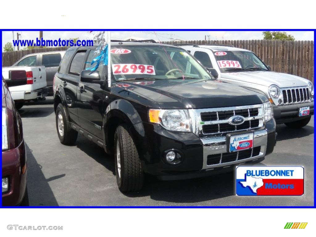 2008 Escape Hybrid - Black / Camel photo #3