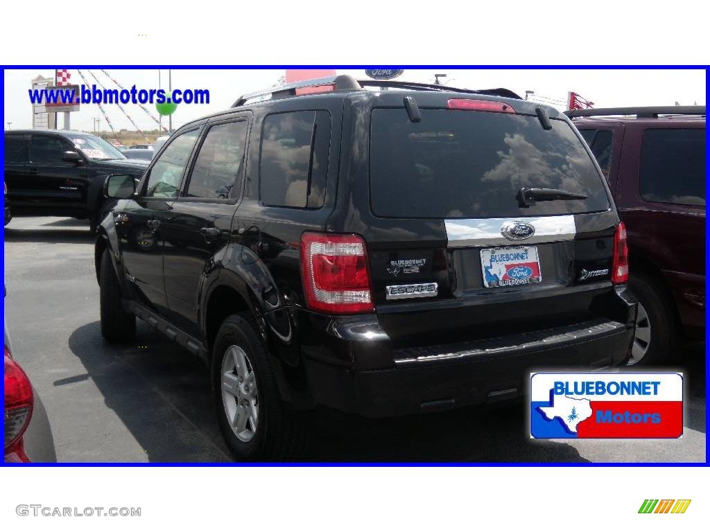 2008 Escape Hybrid - Black / Camel photo #6
