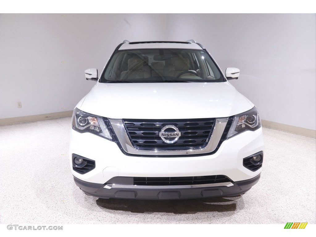 2020 Pathfinder Platinum 4x4 - Pearl White Tricoat / Almond photo #2
