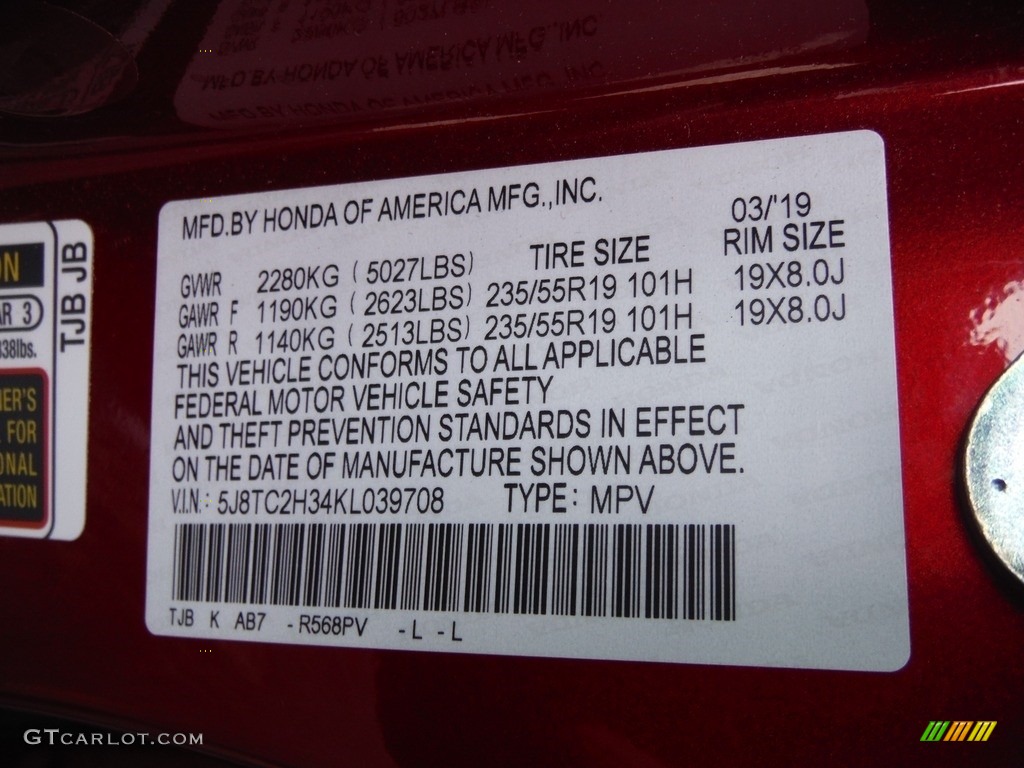 2019 RDX AWD - Performance Red Pearl / Parchment photo #35