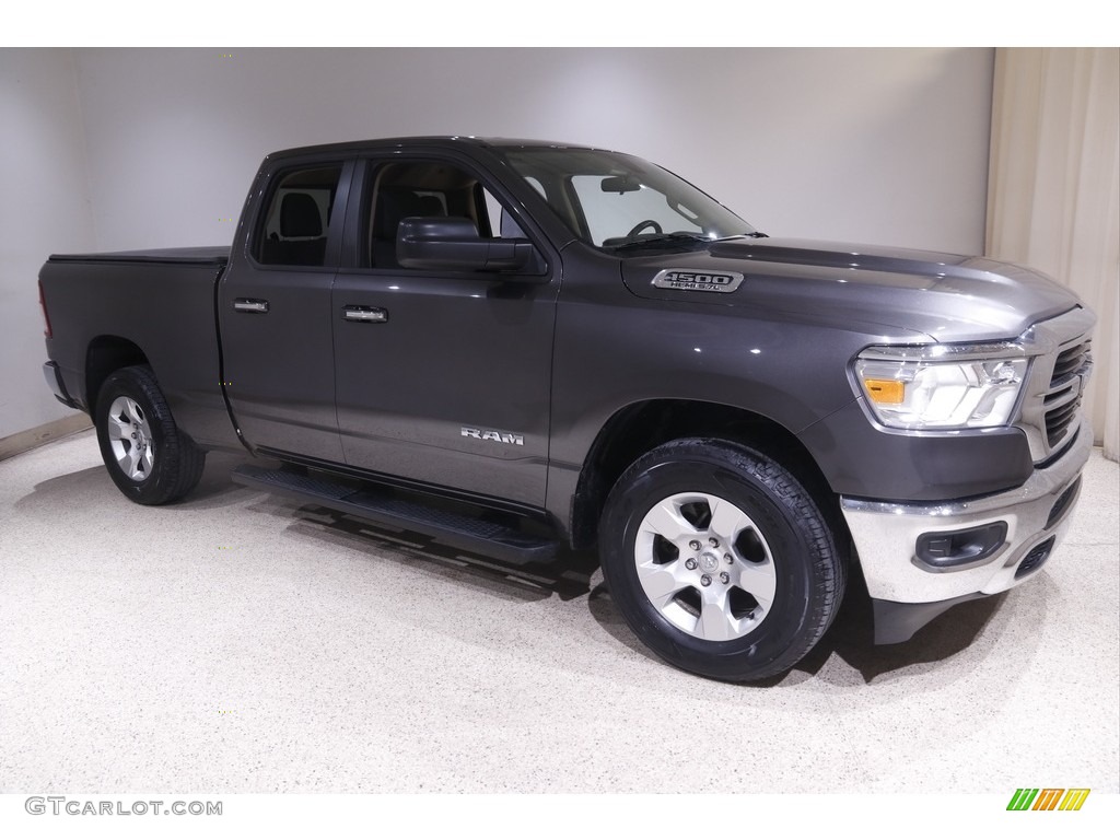 2020 1500 Big Horn Quad Cab 4x4 - Granite Crystal Metallic / Black/Diesel Gray photo #1