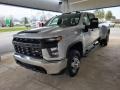 Silver Ice Metallic - Silverado 3500HD Work Truck Crew Cab 4x4 Photo No. 8