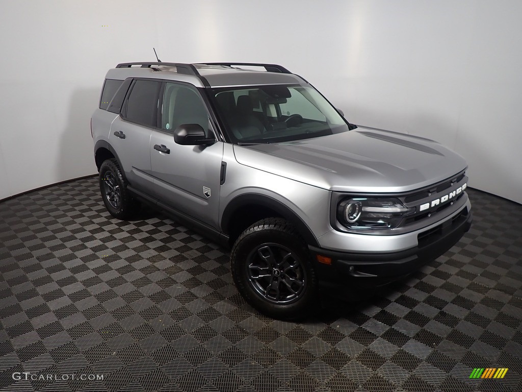 Iconic Silver Metallic 2021 Ford Bronco Sport Big Bend 4x4 Exterior Photo #143995724