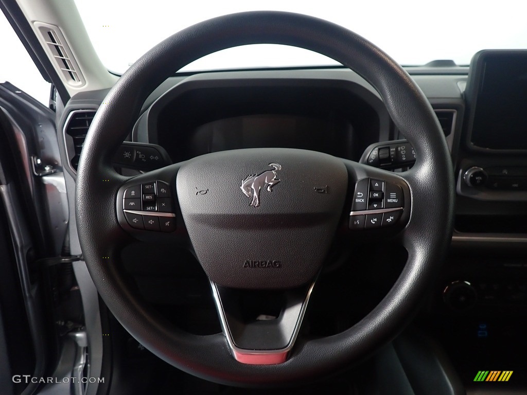 2021 Ford Bronco Sport Big Bend 4x4 Medium Dark Slate Steering Wheel Photo #143996255