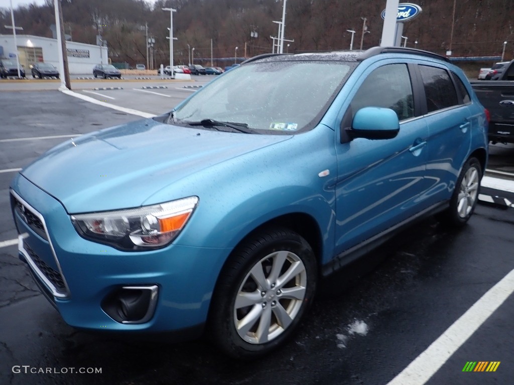 Laguna Blue Metallic 2013 Mitsubishi Outlander Sport SE 4WD Exterior Photo #143997080