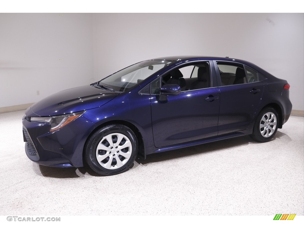 2020 Corolla LE - Blueprint / Light Gray photo #3