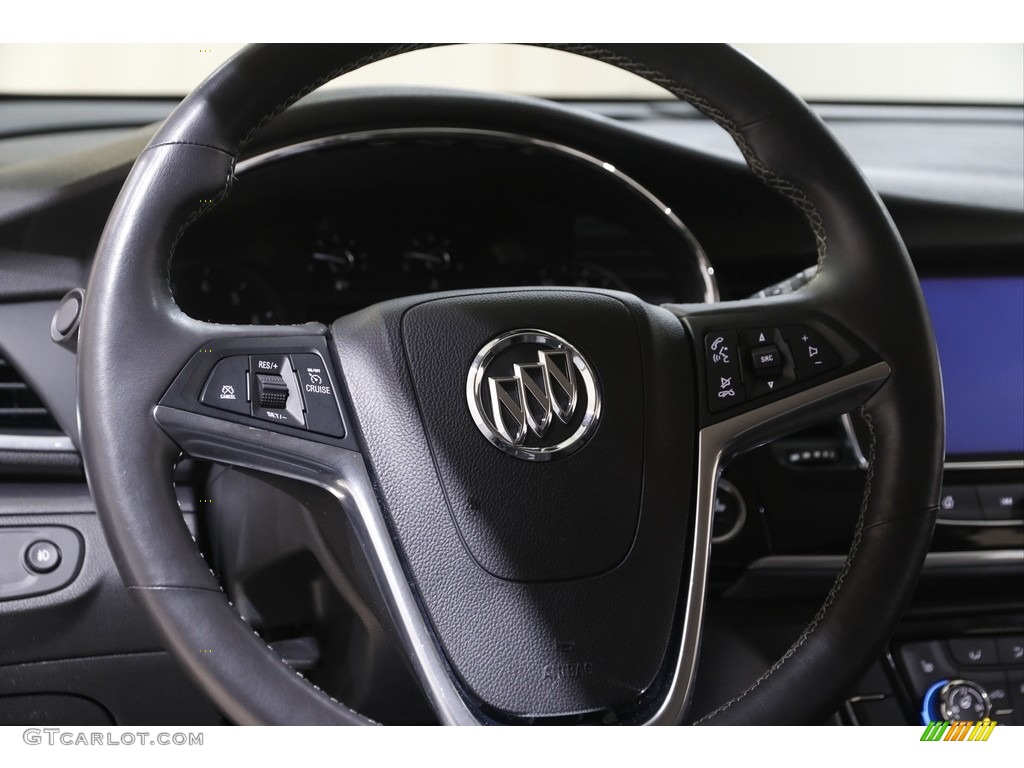 2019 Buick Encore Essence AWD Ebony Steering Wheel Photo #143998571