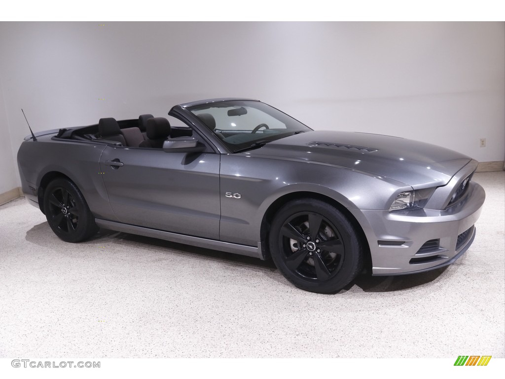 2013 Mustang GT Convertible - Sterling Gray Metallic / Charcoal Black photo #1