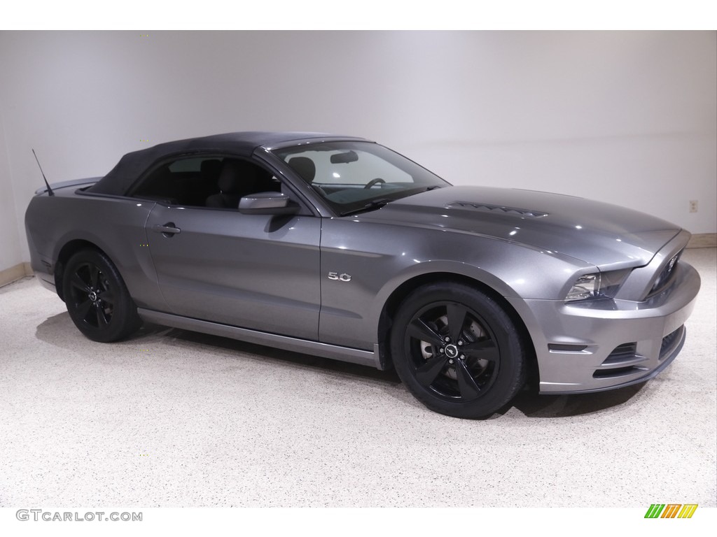 2013 Mustang GT Convertible - Sterling Gray Metallic / Charcoal Black photo #2