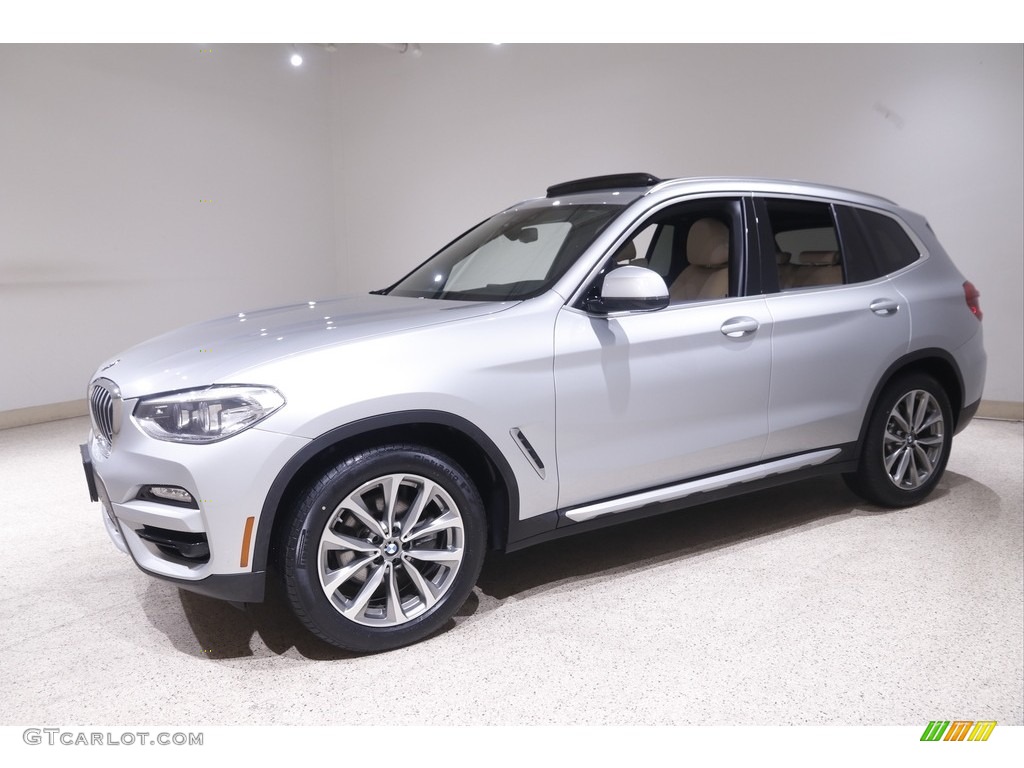 2019 X3 xDrive30i - Glacier Silver Metallic / Canberra Beige/Black photo #3
