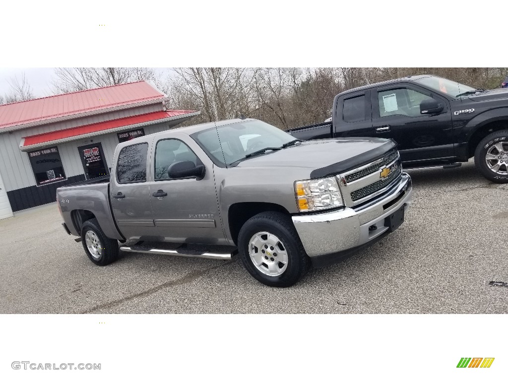 2012 Silverado 1500 LT Crew Cab 4x4 - Graystone Metallic / Ebony photo #2