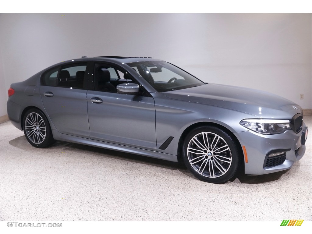 2018 5 Series 540i xDrive Sedan - Bluestone Metallic / Black photo #1