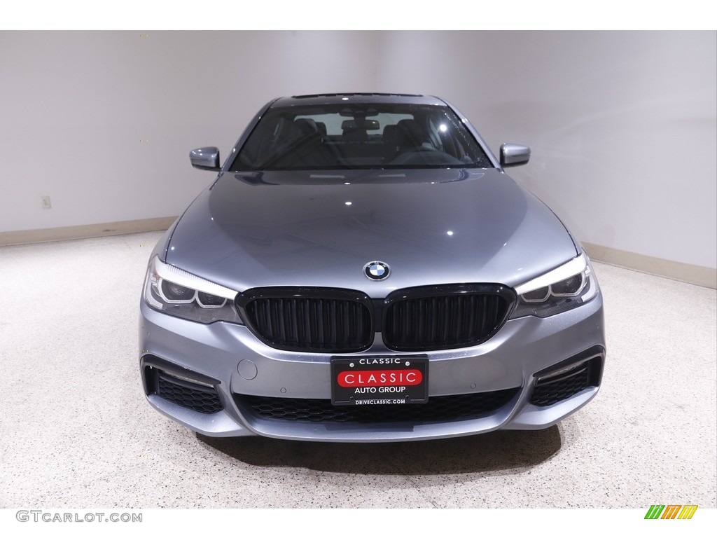 2018 5 Series 540i xDrive Sedan - Bluestone Metallic / Black photo #2