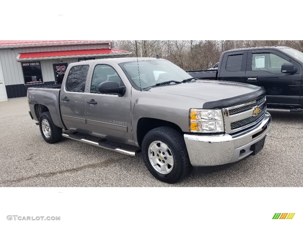2012 Silverado 1500 LT Crew Cab 4x4 - Graystone Metallic / Ebony photo #23