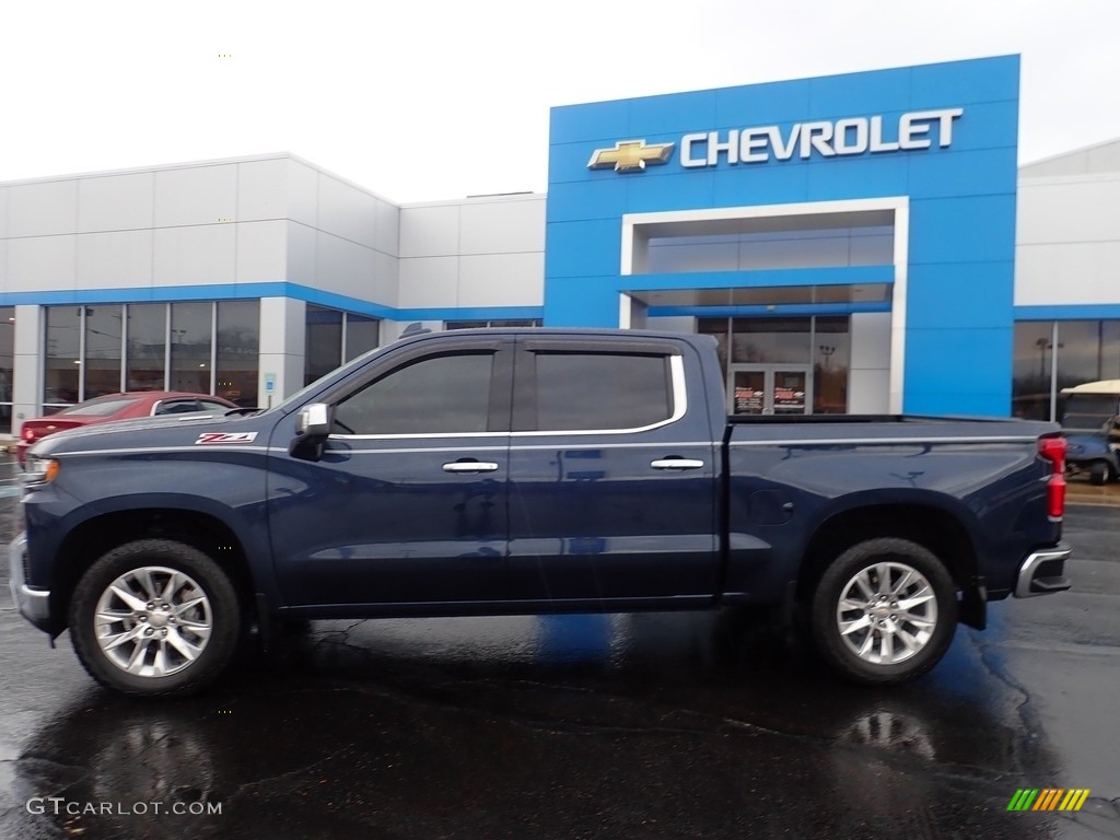 2020 Silverado 1500 LTZ Crew Cab 4x4 - Northsky Blue Metallic / Jet Black photo #3