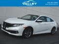 Platinum White Pearl 2020 Honda Civic EX-L Sedan