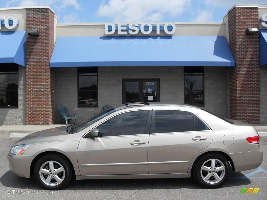2003 Accord EX-L Sedan - Desert Mist Metallic / Gray photo #1