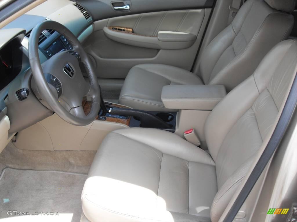 2003 Accord EX-L Sedan - Desert Mist Metallic / Gray photo #14