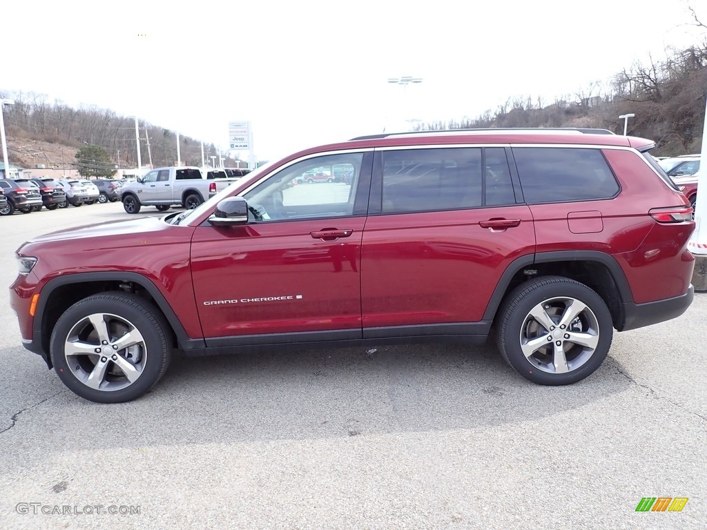 Velvet Red Pearl 2022 Jeep Grand Cherokee L Limited 4x4 Exterior Photo #144003986