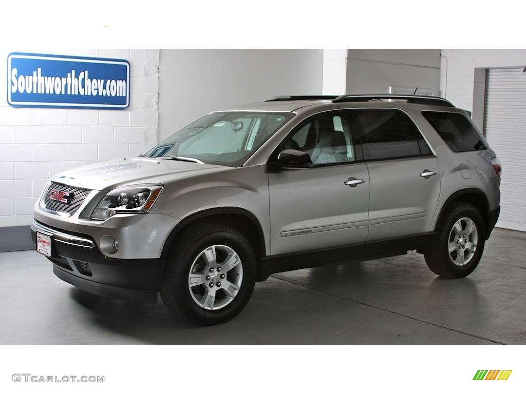 2007 Acadia SLE - Liquid Silver Metallic / Ebony photo #1