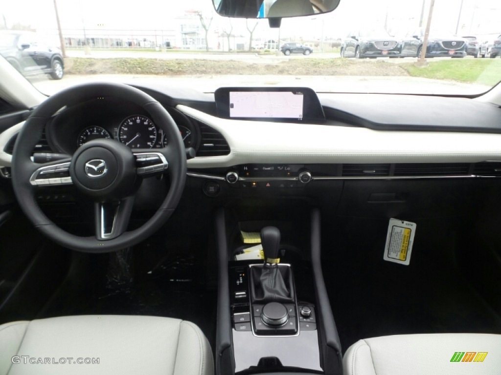 2022 Mazda Mazda3 Premium Sedan White Dashboard Photo #144004716