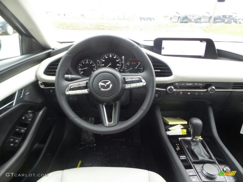 2022 Mazda Mazda3 Premium Sedan White Dashboard Photo #144004728