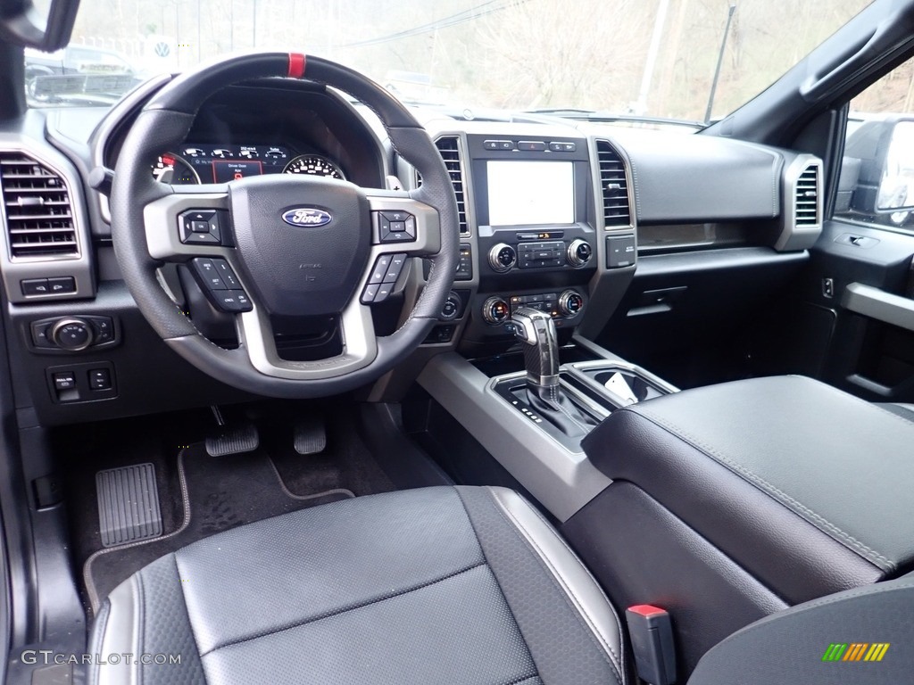 Black Interior 2020 Ford F150 SVT Raptor SuperCrew 4x4 Photo #144005007