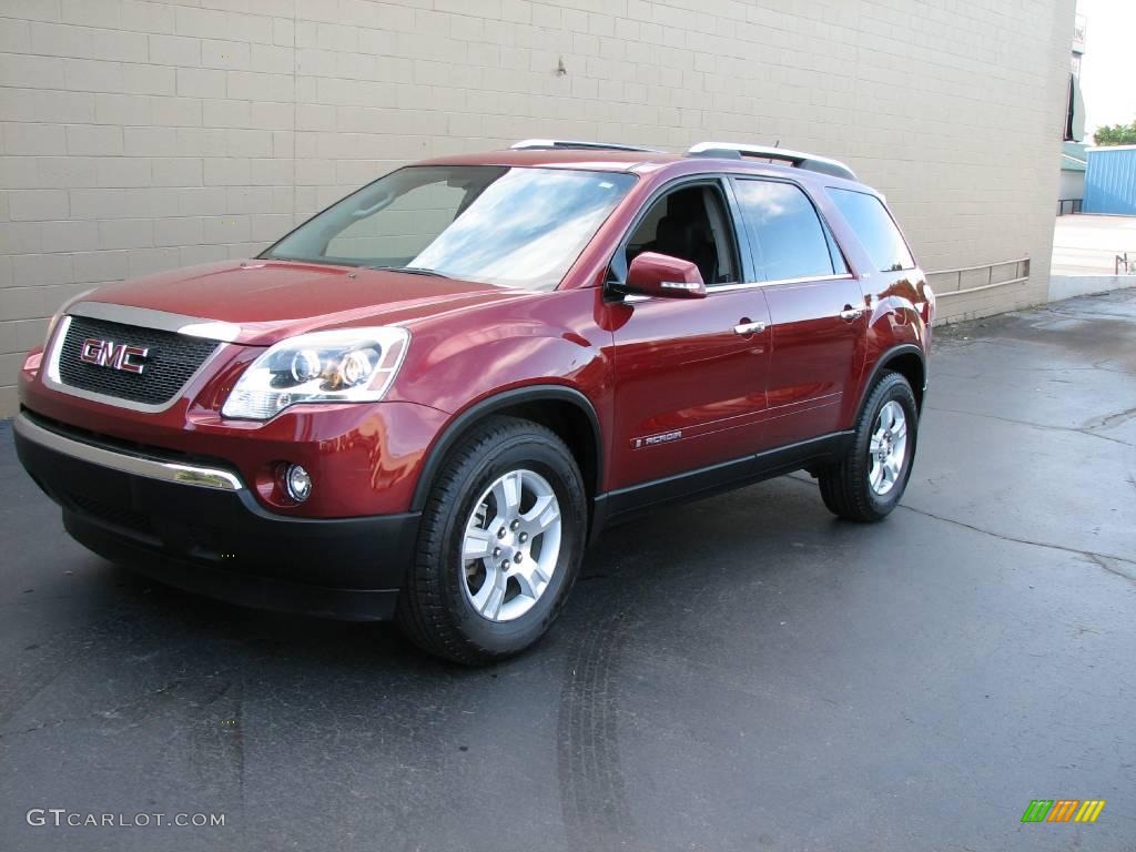 2007 Acadia SLT - Red Jewel Tintcoat / Ebony photo #2