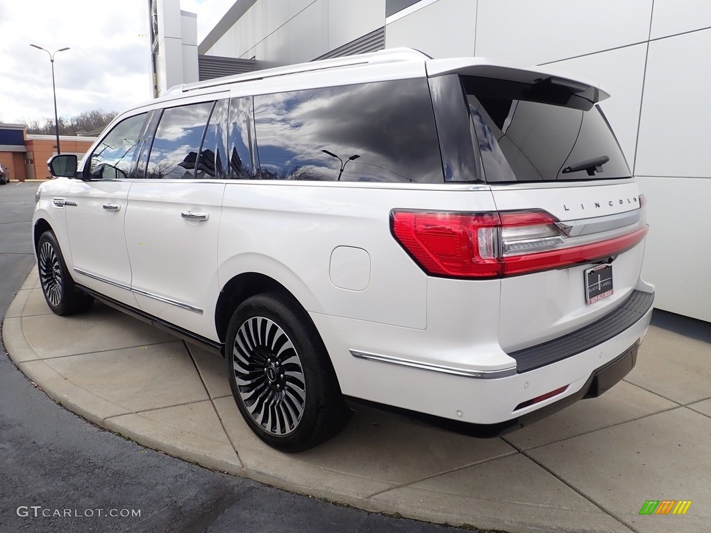 2019 Navigator L Black Label 4x4 - White Platinum Metallic Tri-Coat / Russet photo #3