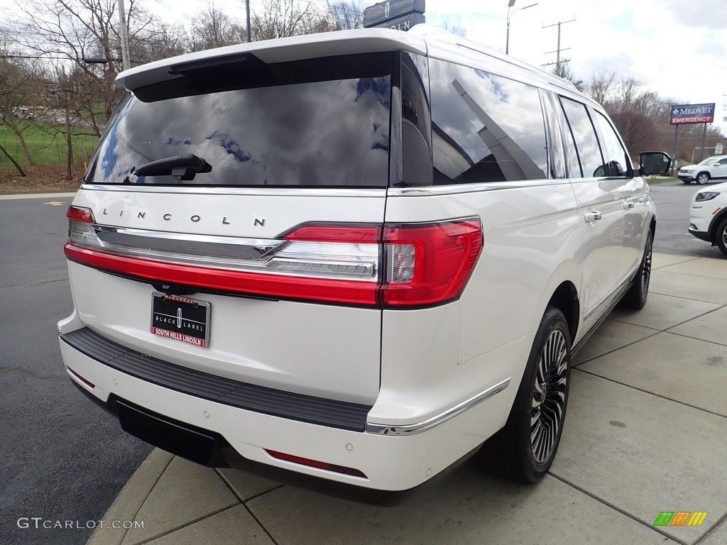 2019 Navigator L Black Label 4x4 - White Platinum Metallic Tri-Coat / Russet photo #6