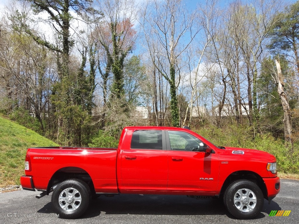 Flame Red 2022 Ram 2500 Big Horn Crew Cab 4x4 Exterior Photo #144007218