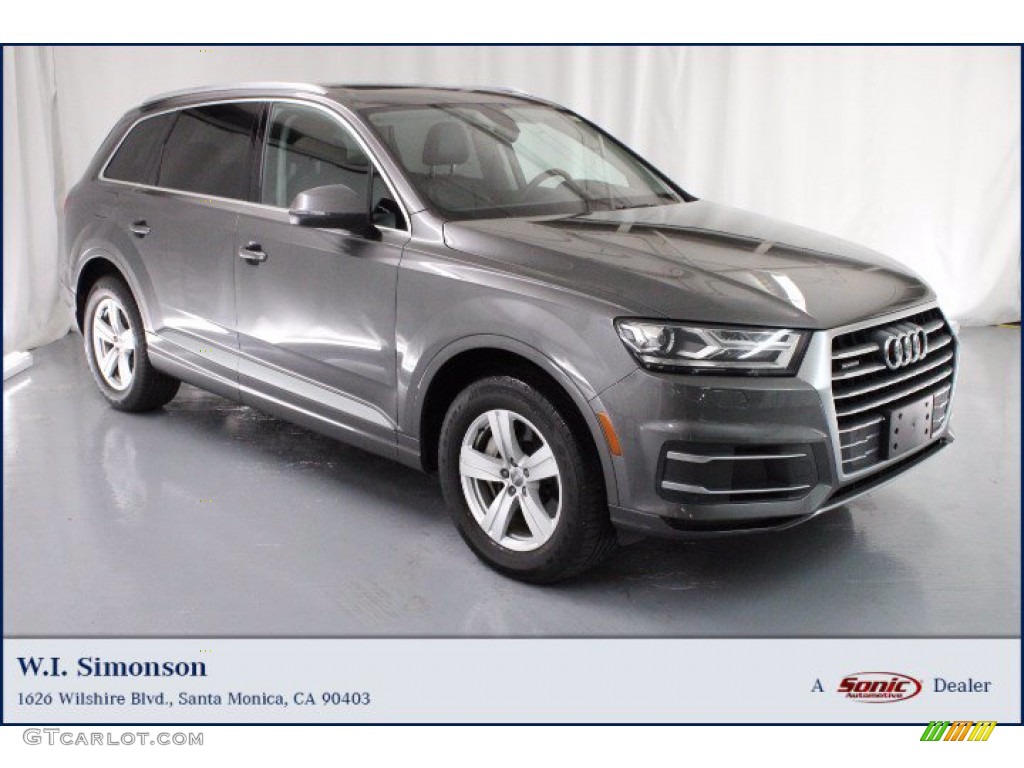 2018 Q7 2.0 TFSI Premium Plus quattro - Samurai Gray Metallic / Black photo #1