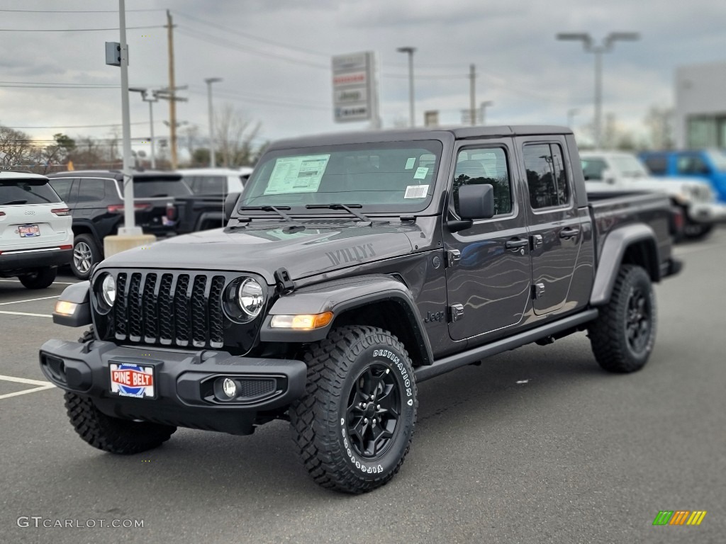 2022 Gladiator Willys 4x4 - Granite Crystal Metallic / Black photo #1