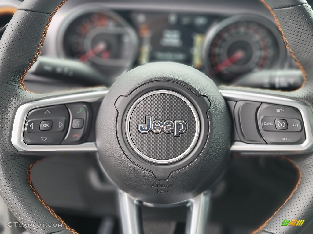 2022 Jeep Gladiator Mojave 4x4 Black Steering Wheel Photo #144009747