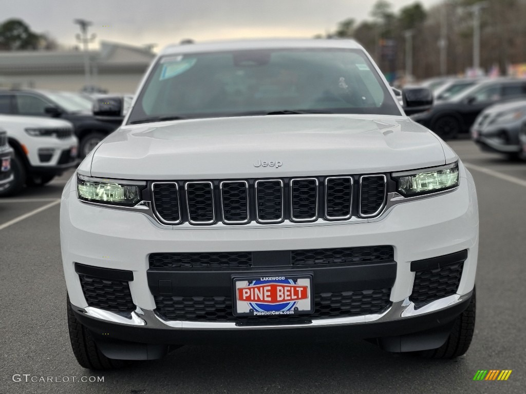 2022 Grand Cherokee L Laredo 4x4 - Bright White / Global Black photo #2