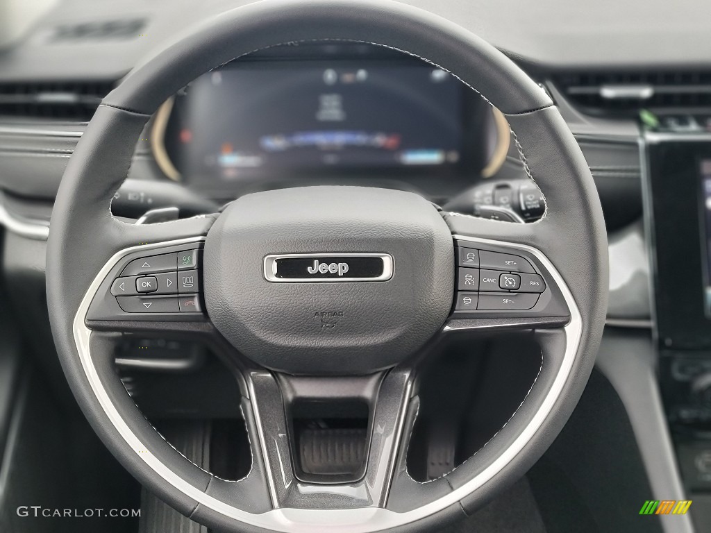 2022 Grand Cherokee L Laredo 4x4 - Bright White / Global Black photo #7