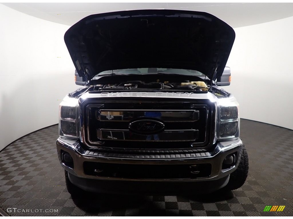 2012 F350 Super Duty XLT Crew Cab 4x4 - Dark Blue Pearl Metallic / Steel photo #6