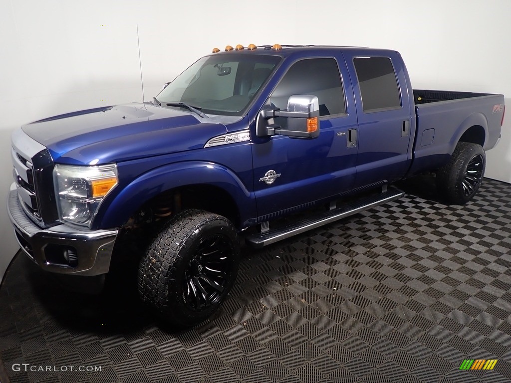 2012 F350 Super Duty XLT Crew Cab 4x4 - Dark Blue Pearl Metallic / Steel photo #8