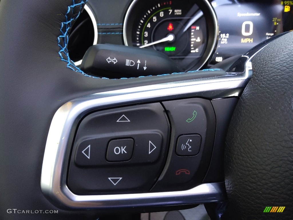 2022 Jeep Wrangler Unlimited Rubicon 4XE Hybrid Black Steering Wheel Photo #144010518