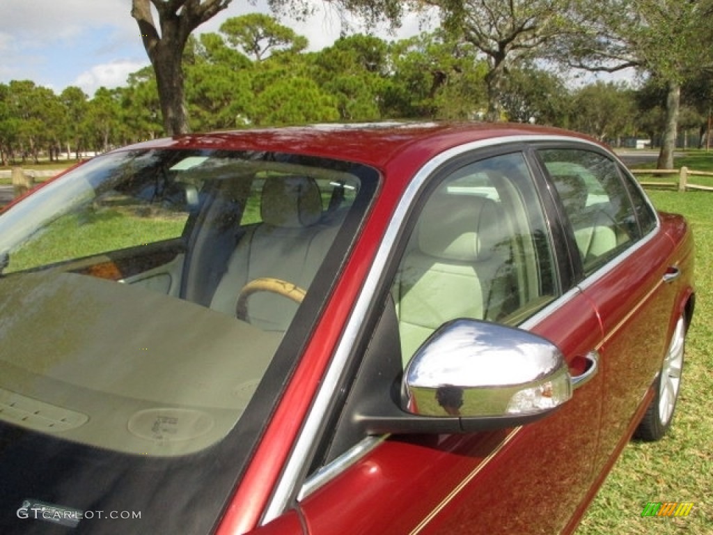 2008 XJ Vanden Plas - Radiance Red Metallic / Ivory/Mocha photo #47