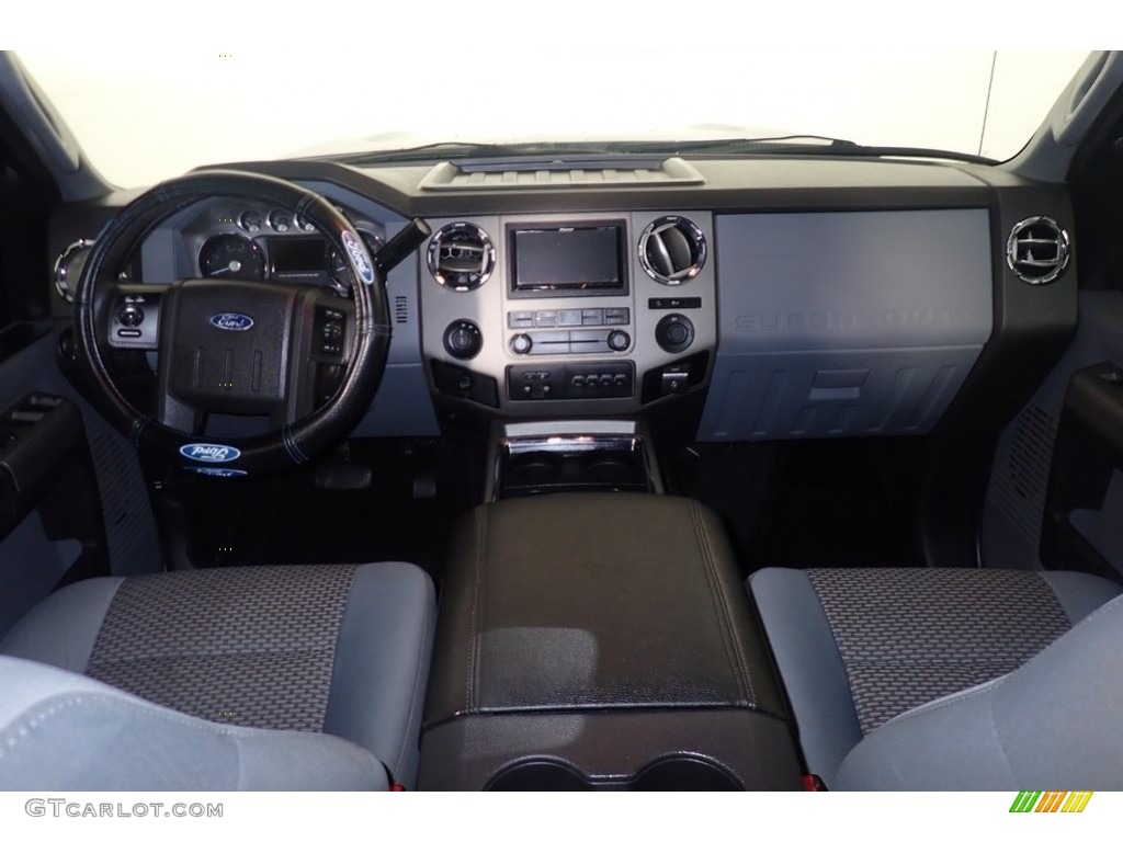 2012 F350 Super Duty XLT Crew Cab 4x4 - Dark Blue Pearl Metallic / Steel photo #20