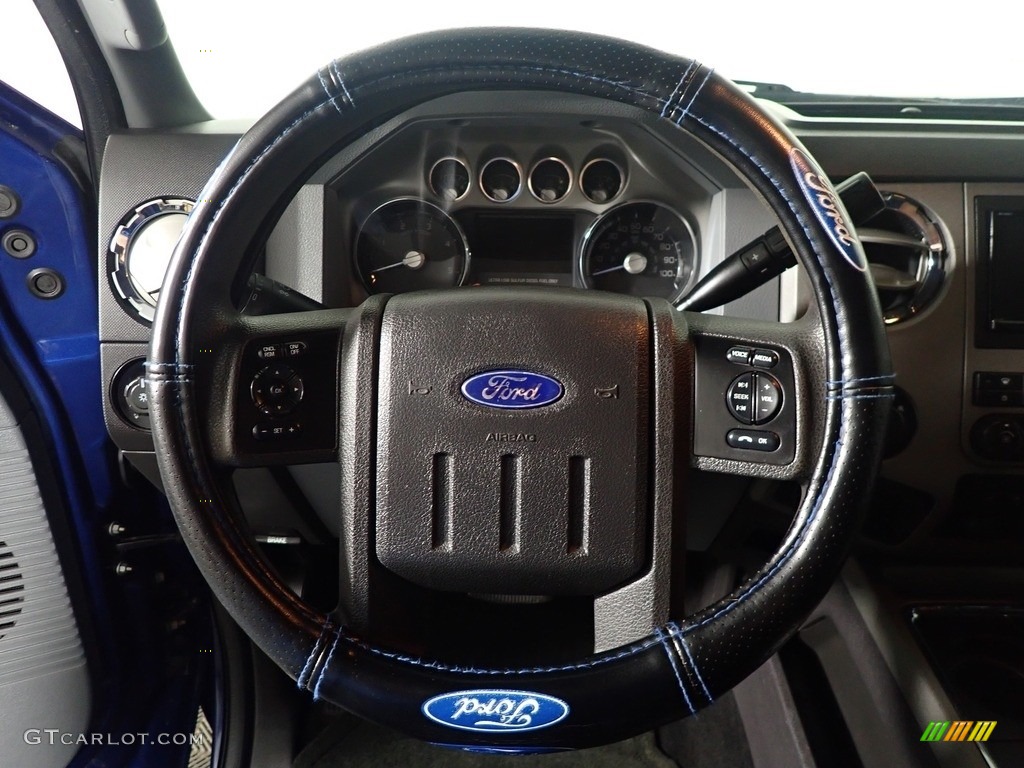 2012 F350 Super Duty XLT Crew Cab 4x4 - Dark Blue Pearl Metallic / Steel photo #23