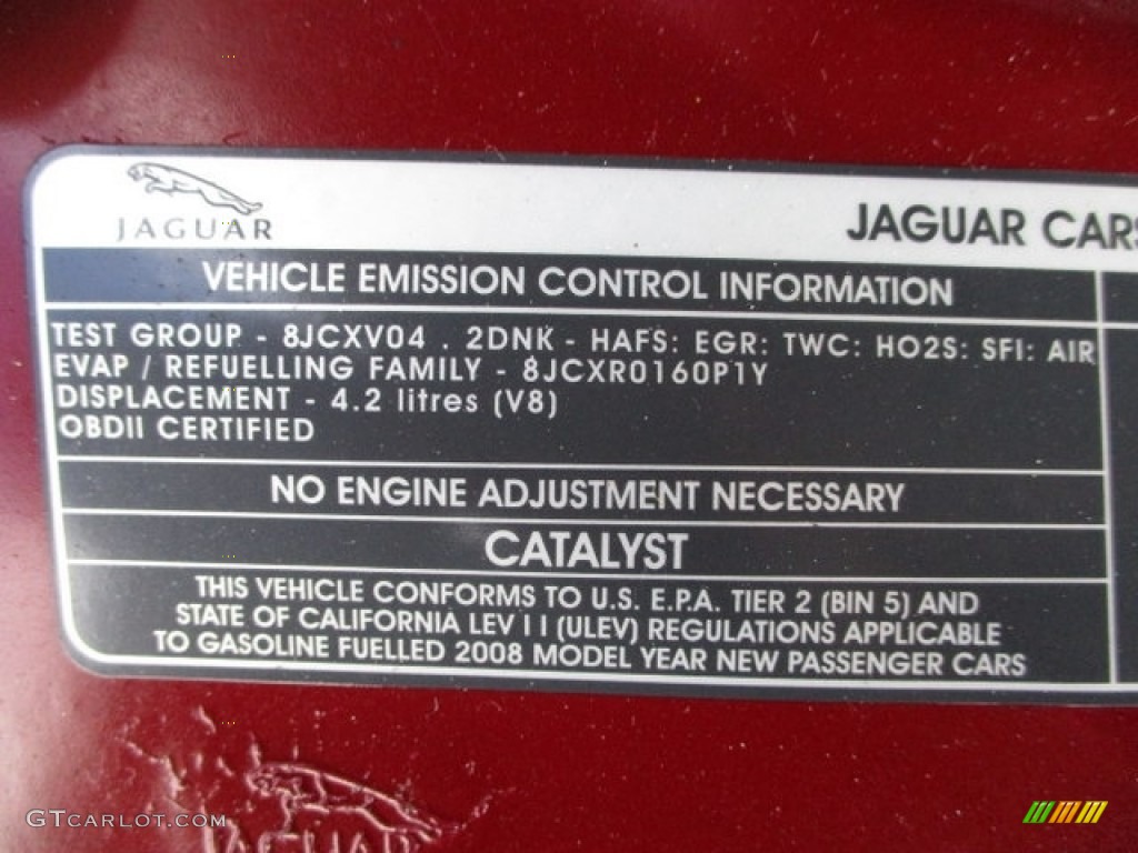 2008 XJ Vanden Plas - Radiance Red Metallic / Ivory/Mocha photo #73
